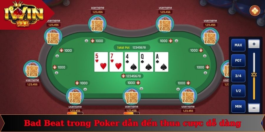 Bad Beat Poker Là Gì - Phương Pháp Giải Quyết Hiệu Quả 3 Bad Beat trong Poker dẫn đến thua cược dễ dàng