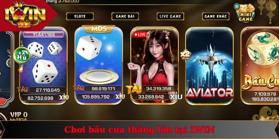 Cách Chơi Bầu Cua Luôn Thắng: Kiếm Thưởng Khủng Về Tay 1 Thông tin giới thiệu sơ lược về game bầu cua IWIN