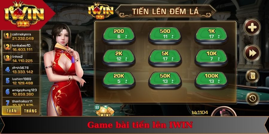 Mách Nhỏ Cách Nhớ Bài Tiến Lên Cực Hiệu Quả Từ Cao Thủ 1 Thông tin về dòng game bài tiến lên cực hot tại IWIN