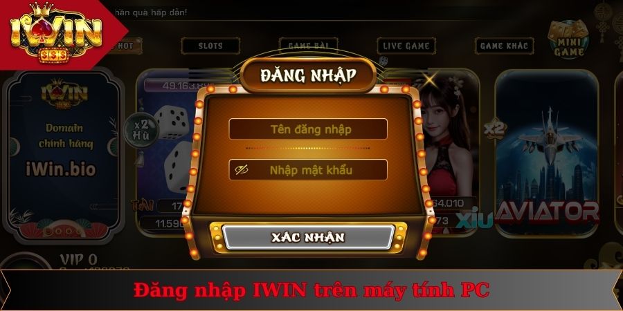 Đăng Nhập IWIN 1 Quy trình đăng nhập IWIN qua máy tính PC siêu nhanh gọn